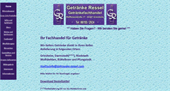 Desktop Screenshot of getraenke-ressel.com