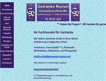 Tablet Screenshot of getraenke-ressel.com